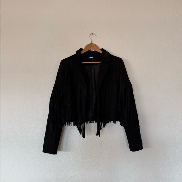 Western Black fringe jacket - Picture 8 of 11